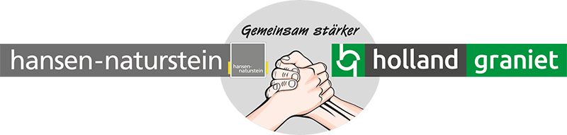 Gemeinschaftslogo hansen-naturstein und Holland Graniet